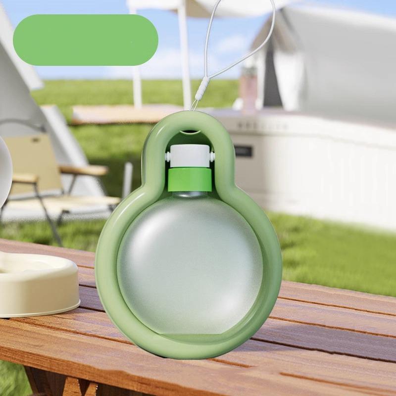 

1PC travel leak proof puppy water bowl portable pet water bottle with water dispenser suitable for walking hiking and traveling L 500ML зелений
