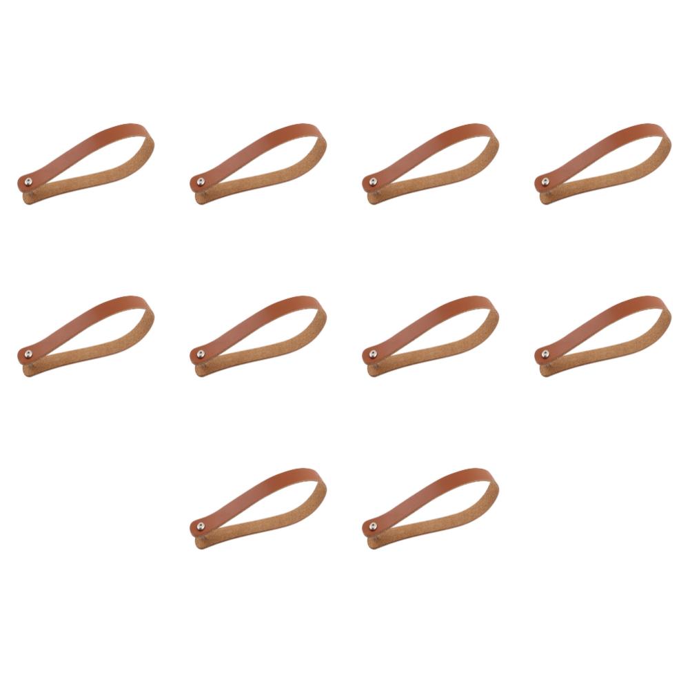 2-10 Pcs Bike Quick Release Handle Belt Quick Release Rope Folding Leather Pull Bike Carrier for Brompton Bicycle Accessories