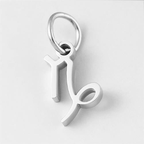 SUNIBI Stainless Steel Star Zodiac Sign 12 Constellation Pendant Accessories for Necklace Women Man Jewelry Gifts
