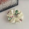 Scrunchie Multi Styles Floral Plaid Soft Fabric Minimalist Versatile Women Hair Tie Hair Accessories
