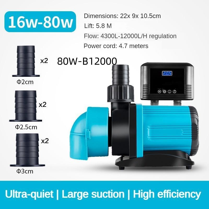 Small Frequency Conversion Bottom Suction Pump Fish Tank Silent Submersible Pump Aquarium Circulation Filtration Pump