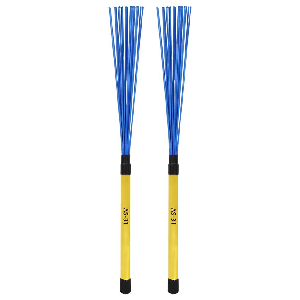 1Pair Rod Drum Sticks Brush Professional Nylon Drumsticks Brushes Multi-Rod Bundle Sticks Nylon Dowels Enduring