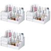 Premium-3X Makeup Organizer,Skincare Organizers On Countertop, Cosmetic Storage Organizer Fits Skincare, Lotions, Lipsticks A
