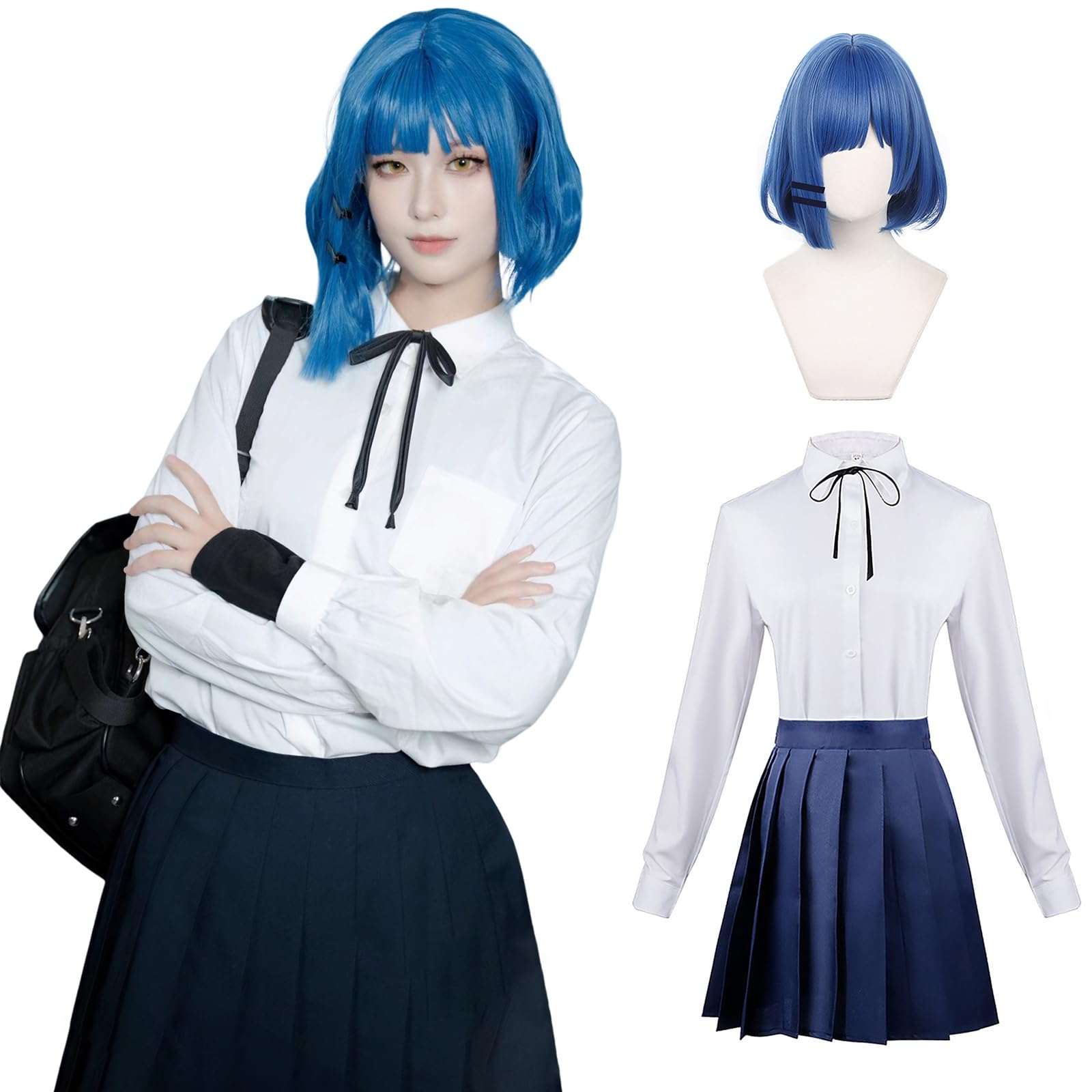 

Костюм для косплея Рё Ямада с композитором и автором текстов в полном комплекте для идеально подходит для школьных фестивалей Рё парик размер [Отличное качество] Парик, Bocchizarock,