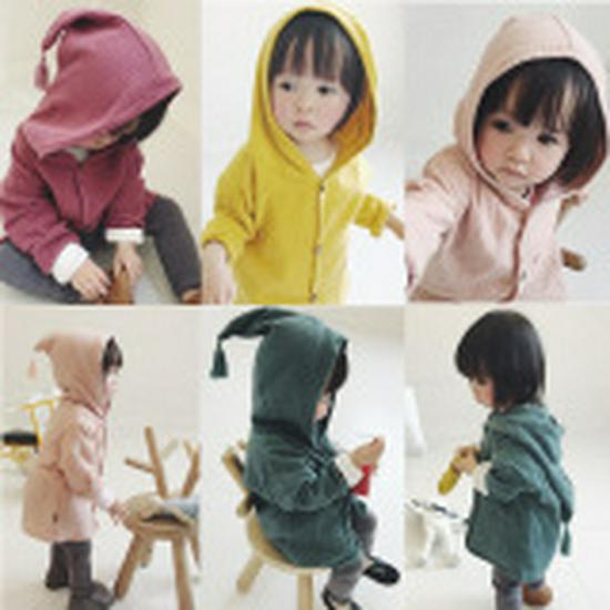 2026 Children's Cotton Hoodie: Hooded Pullover for Boys & Girls, Spring & Autumn Long-Sleeve Jacket with Mask Feature