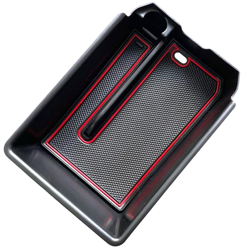 For BMW X3 G01 X4 G02 2018- Car Central Console Armrest Box Storage Box Pallet Tray Container with Rubber Mat