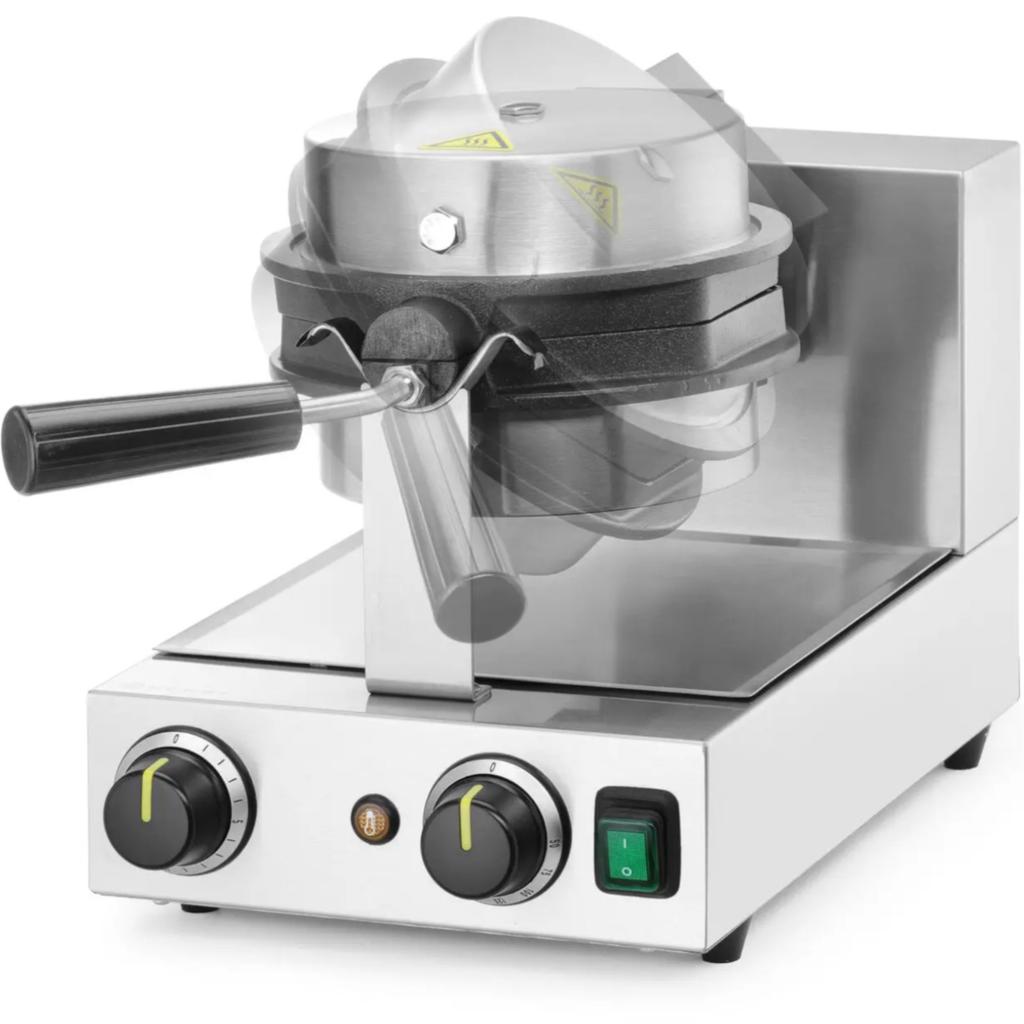 Rotary waffle maker for Bubble Waffles, diameter 170 mm, 1500 W