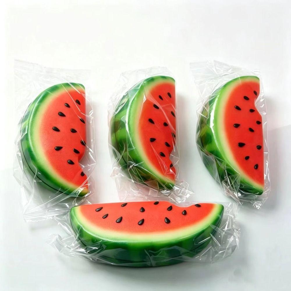 Realistic Watermelon Squeeze Toy Simulation Fruit Slow Rebound Toy Kids Adults