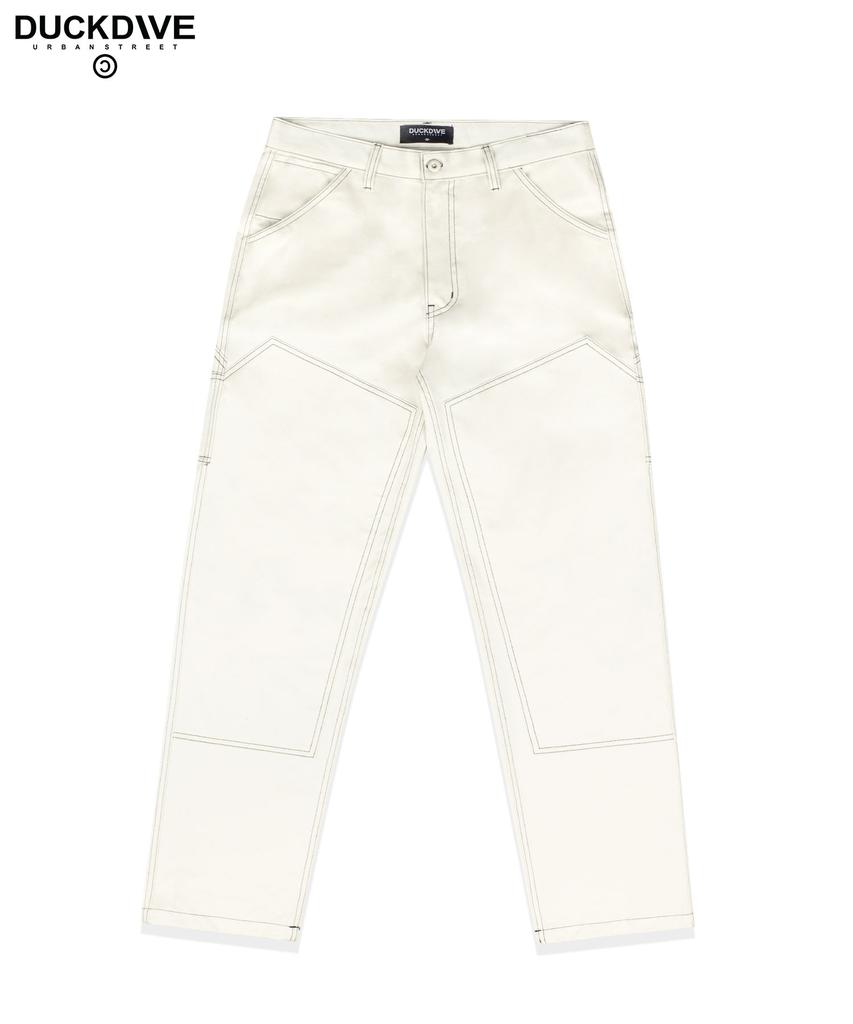 Deogdaibeu Stitch Carpenter Pants Ivory
