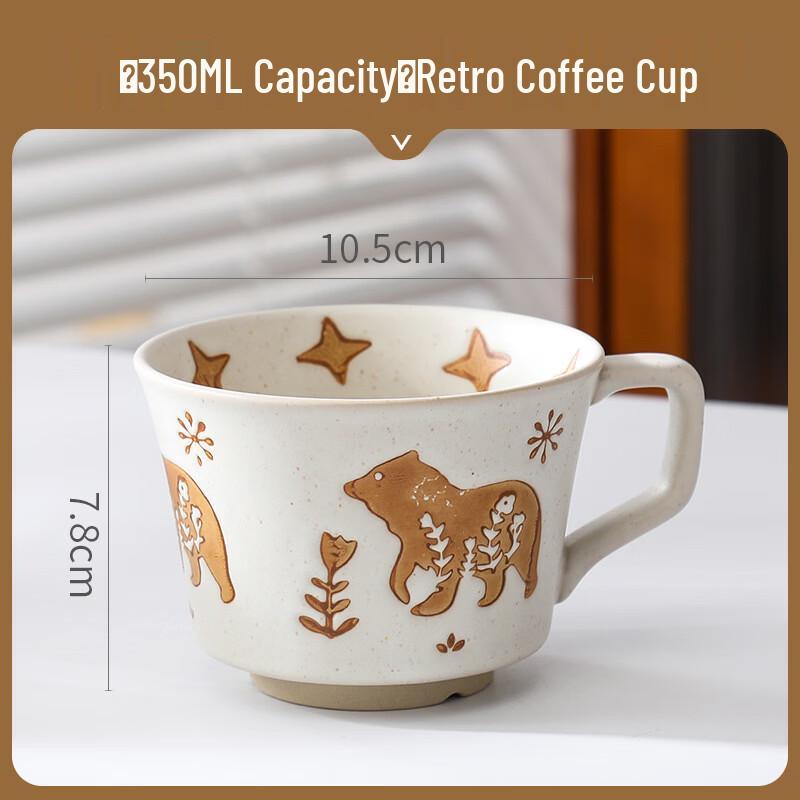 OLOEY Japanese Style Hand-Painted Ceramic Coffee Mug