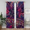 Partition M-MetallicaS Modern Living Room Curtains 2 Pieces Curtains for Bedroom Halloween Decoration Window Curtain Shades Home