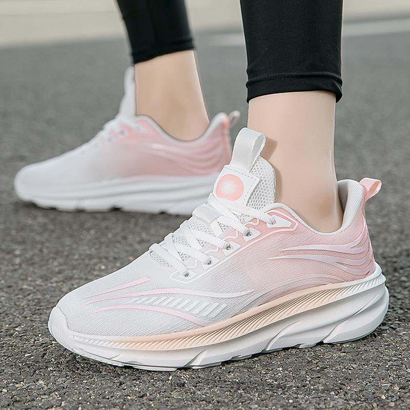 Fashion New Mesh Running Lightweight Thick Sole Anti Slip Training Shock-absorbing Casual Tennis Breathable Outdoor Walking Shoes