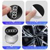 4pcs 60mm Car Wheel Center Hub Stickers 60/68mm Car Wheel Center Hub Caps Auto Decoration Accessories For 4GUFH S RS A3 A4 A1