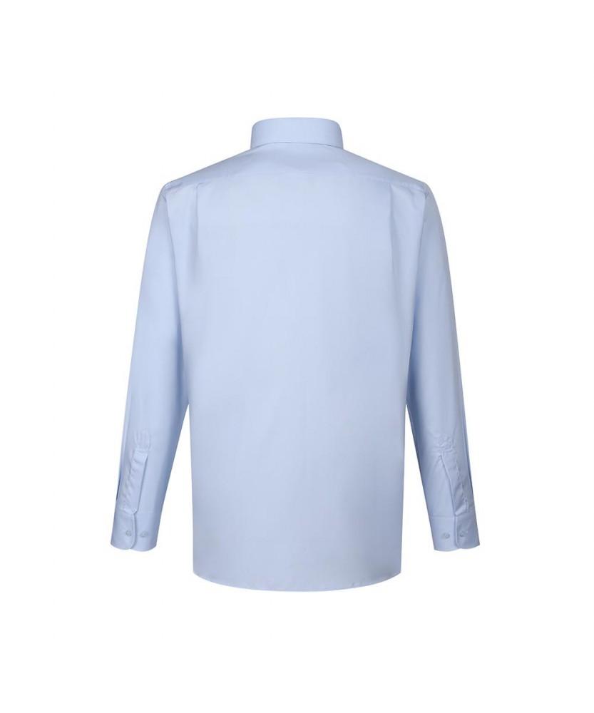 Dagseusyeocheu Polyester Blend No-Care Solid Dress Shirt Regular Fit_Dla2Shdl101B1