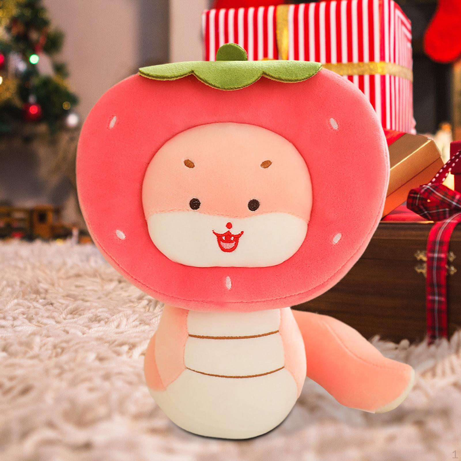 

Мягкая игрушка змея, милая, мягкая, для взрослых, мальчиков и девочек, подарки на день рождения 23cm розовый