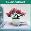 Potted Simulated Pinus Hwangshanensis Artificial Flower For Decor Indoor