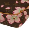 Louis Vuitton M92006 Monogram Kirschblüte Pochette Accessoire Handtasche Braun / Rosa Gebraucht