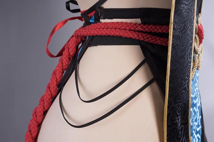 Lavender Ganyu Cosplay Costume, Christmas Halloween Costume, Zombie, Size M