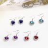 Women Fashion Heart of Ocean Hook Earrings Dangle Jewelry Charm Party Gift