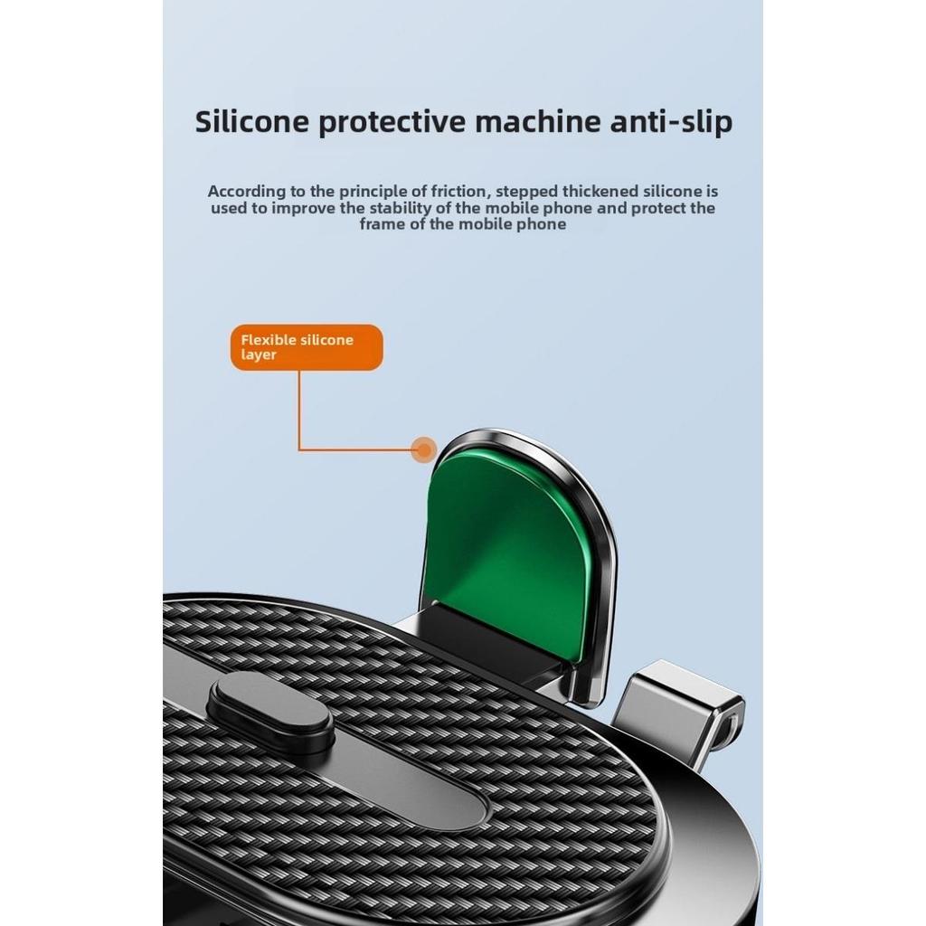 Universal Dashboard Suction Cup Phone Holder - Multifunctional, Telescopic and Rotating with Auto-Locking Feature for Secure Navigation, Car Accessory