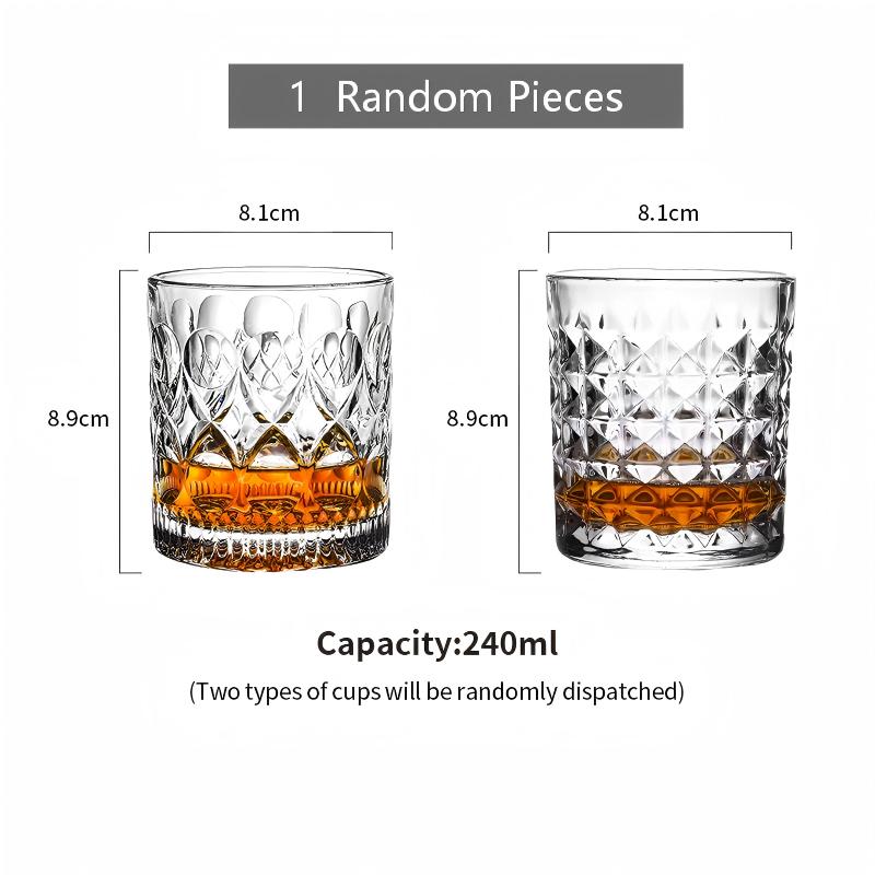 

HeY LiLac 240 мл Стакан для виски прямой с текстурой коры деревьев - Премиальная барная посуда для дома и в подарок 240-330ml