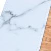 BAAU Rectangular Marble PU Grain Tissue Box Cover Napkin Holder Paper Towel Dispenser Container for Home Office Decor