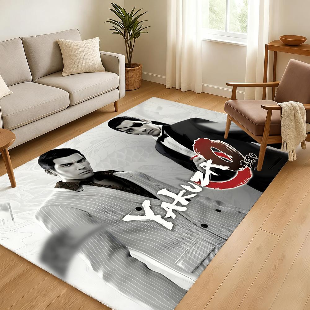 Game Y-Yakuzas Goro Majima Floor Mat Soft Thickened Absorbent Non-Slip Bedroom Living Room Door Mat Home Decor Flannel Rugs