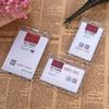 Acrylic Plastic Work Card Holders Multi-use Hard Plastic Badge Work ID Card Holder Protector Cover Case ID Card Holder