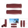1 Pair 1"78" Universal Motorcycle Bike Vintage Classic Handlebar Hand Grips Bar Brown
