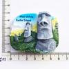 Easter Island Stone Statue In Chile Refrigerator Fridge Magnet Sticker 3D Handmade Resin Travel Gift Souvenir Collection Decoration