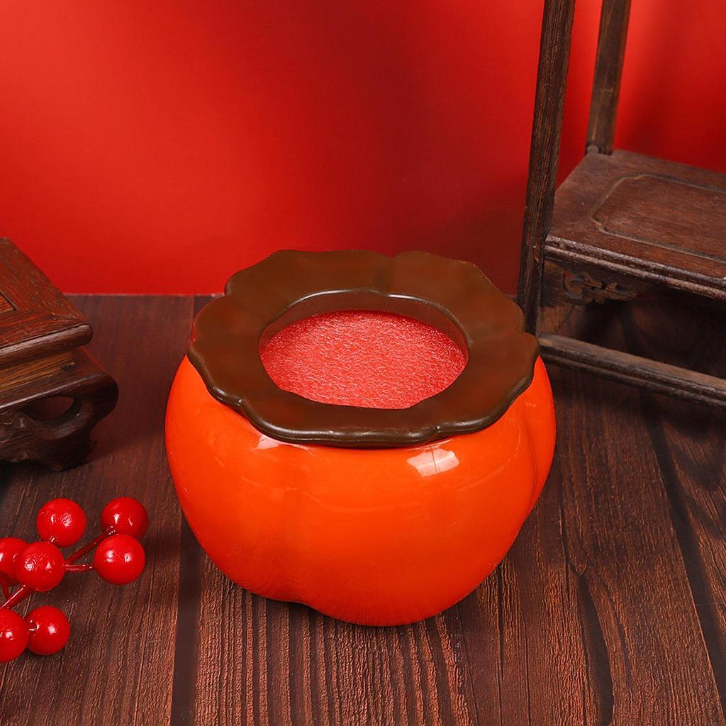 Persimmon Flower Vase Figurine Flowerpot, Decorative, Container Plant Pot