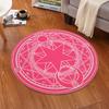 Arredamento camera da letto Rosa Magic Star Array Tappeto Soggiorno Divano Tappeto Balcone Tappetini antiscivolo Cartoon Circolari Tappeti da comodino