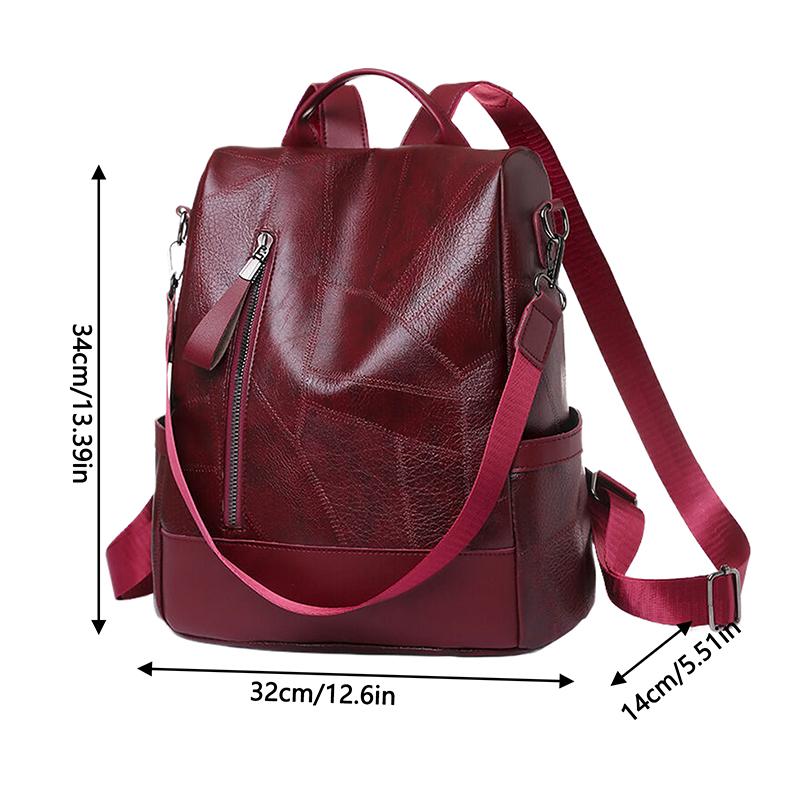 College Damen Rucksack Designer Weiches Leder Vintage Packtasche Weiblich Reise Rucksack Schultaschen Für Teenager Mädchen Umhängetasche