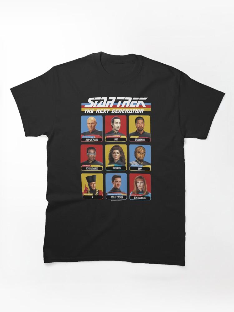 Star Trek The Next Generation Star Trek Next Generation Portrait Panel Poster Classic Unisex T-Shirt