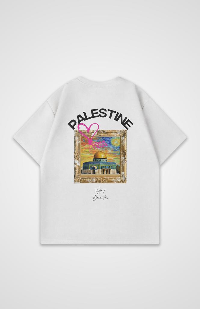 Summer Cotton Palestine Oversized T-Shirt Men Women Casual Loose High Quality Fashion Female Male Short Sleeve Round Neck Top Clothing