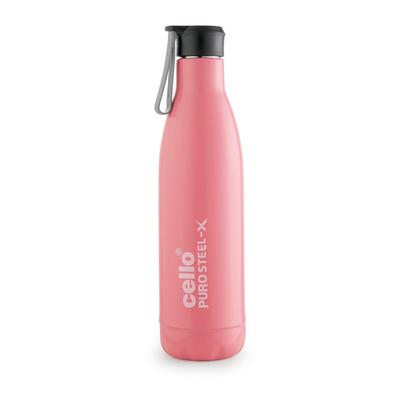 Isolierte Stahl-Wasserflasche Für Fitnessstudio, Reisen, Bürogebrauch Mit Auslaufsicherem Deckel Und BPA-Freier Konstruktion In Rosa 720ml Größe