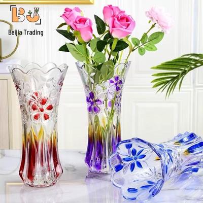 Vaso di Lusso in Vetro Trasparente Leggero per Composizioni di Fiori Freschi – Decorazione Domestica Idroponica Creativa