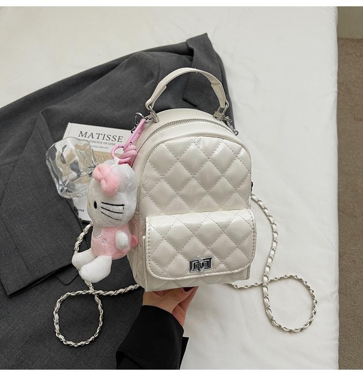 Schoolbag1011 summer new mini rhombus chain backpack women's bag new casual fashion mini small fragrant backpack
