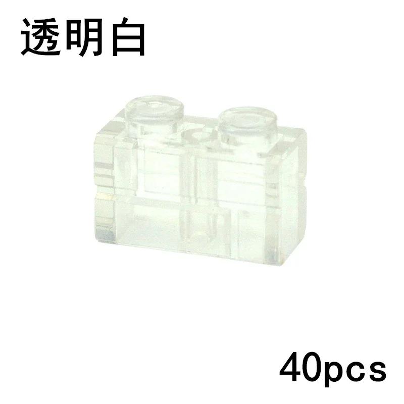 MOC Transparent Bulk Bricks 1x1 2x4 1x4 Clear Building Block Wall Panels and Baseplates