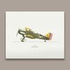 Vintage Plane Collection Poster Airplane Lover Gift Wall Art Aviation Pilot Aircraft Print Boys Kids Playroom Nursery Decoration