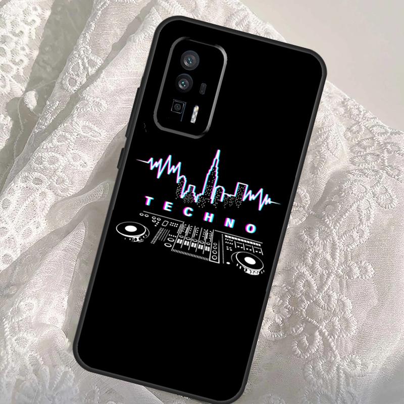 Techno Music Case For Xiaomi 13T 14T Pro 12T 11T 13 14 Ultra POCO X6 Pro M6 X3 X5 M5s F3 F5 F6 Cover