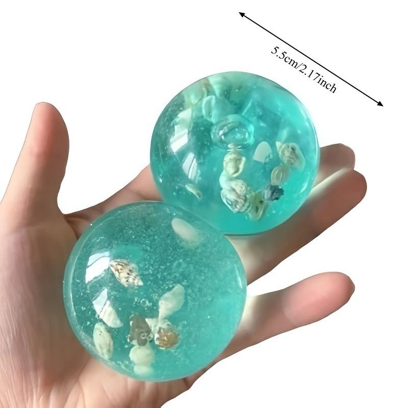 Squishy Ocean Stress Balls Fidge Sensory Toy Stress and Anxiety Relief Maltose Water Ball Squeeze Toy Decompression Venting Gift