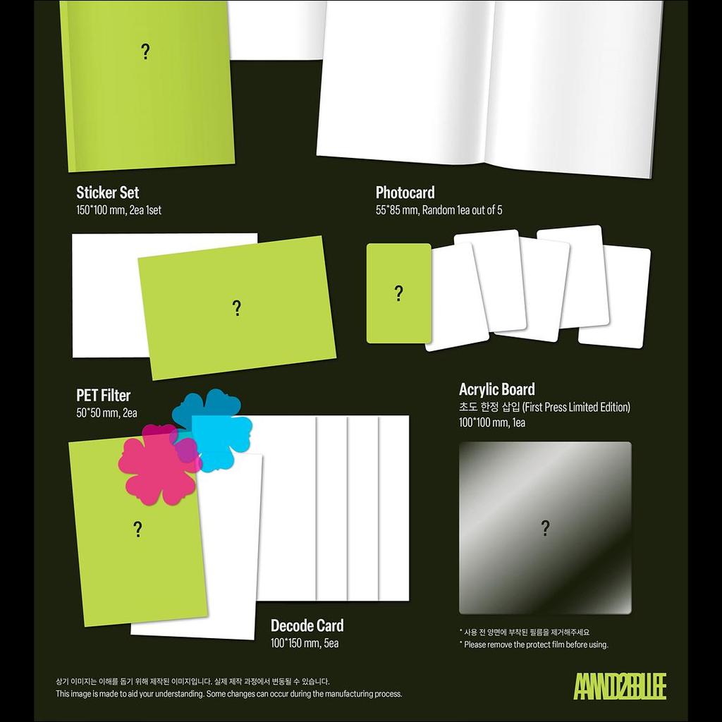 [Pre-order] AND2BLE [Sequence 01 Curiosity] 1st Mini Album (Unnatural Ver. / Gazed Ver. / Break Ver.) + Free Gift