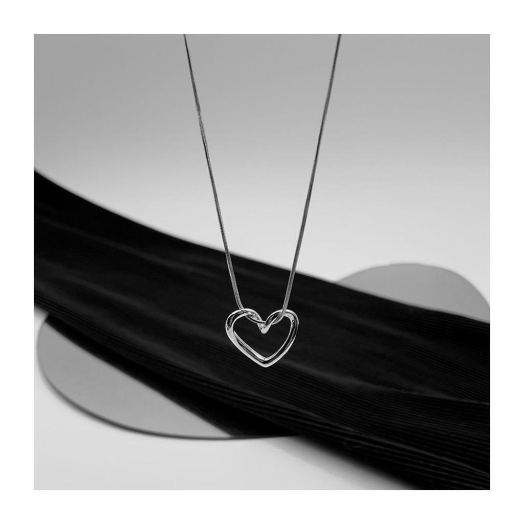 Jinqiao Turning Love Niche Hollow Necklace Women's Style Pendant Versatile Lock Pendant