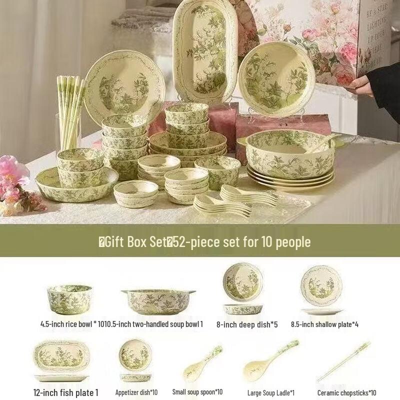 Lily of the Valley Ceramic Dinnerware Set