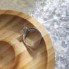 Klassischer Stierkopf Moissanit Verlobungsring, Sterling Silber S925, 1 Karat, Perfektes Geschenk für Freundin