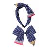 Women Hair Hoop Bright Yellow Pencil Design Bow Decor Hair Clip Back to School Student Teacher Hair Accessories