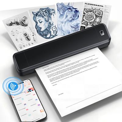 AI Portable A4 Thermal Printer Wireless Inkless for Small Business Phone Computer Interface Mobile Hotspot Office Use