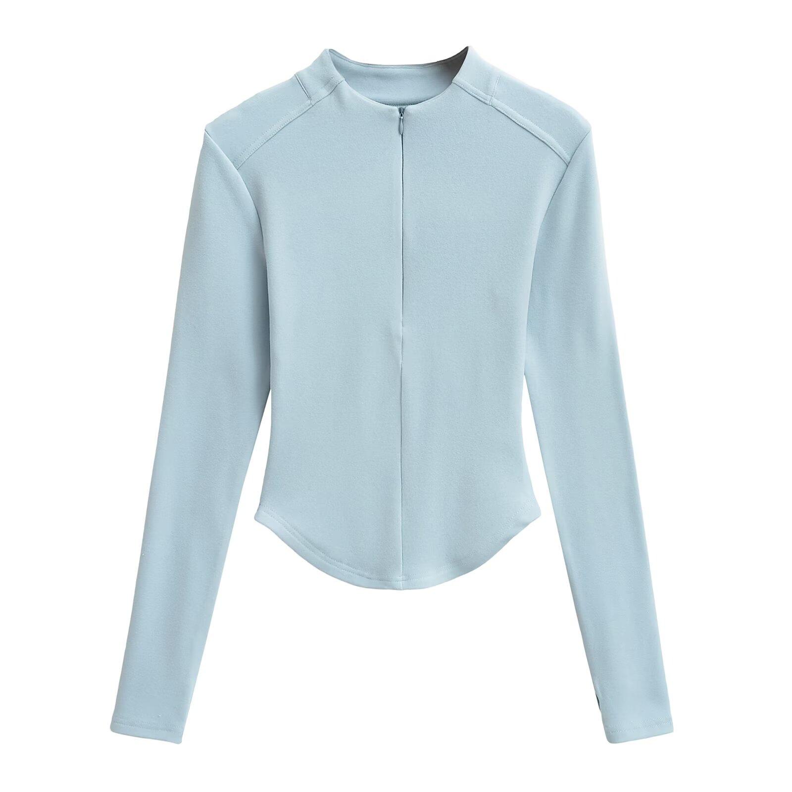 

Slimming Fleece Half-Zip Long-Sleeve Fitness Top - 2025 Autumn Collection Medium