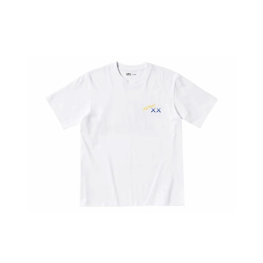 Tričko KAWS x Uniqlo Warhol UT Grafické Bílé